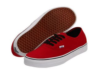 VANS AUTHENTIC CHILI PEPPER (DARK RED)/WHITE CANVAS NEW IN BOX SIZE 4 