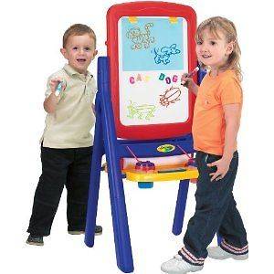   Qwikflip 2 Sided Easel 4 in 1 Magnetic/Dry Erase Chalkboard & Painting