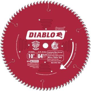   10 84T Diablo Laminate Chop/Slide Miter and Table Saw Blade D1084L