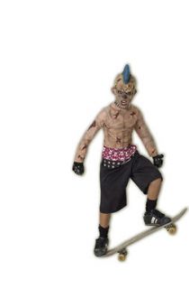 Zombie Skater Punk Rocker Child Halloween Costume