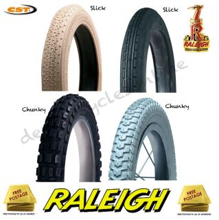 Genuine CST Raleigh Kids Bike Tyres   Many sizes in stock now