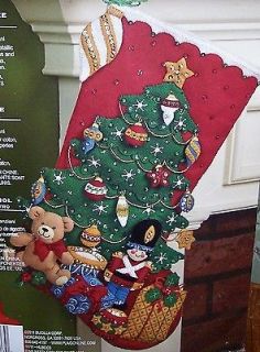   New Under the Tree Felt Christmas Stocking Kit Toys Soldier Drum