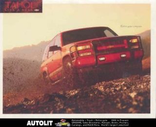 1998 Chevrolet Tahoe Z71 Truck Brochure