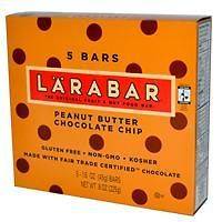   Larabar, Peanut Butter Chocolate Chip, 5 Bars, 1.6 oz (45 g) Each