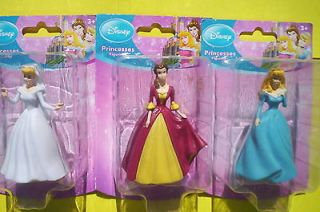 Cinderella, Belle, Aurora Sleeping Beauty Cake Toppers NIP New Toy 