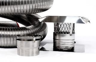 x15 Stainless Steel Chimney Liner INSERT Kit (made in the USA)