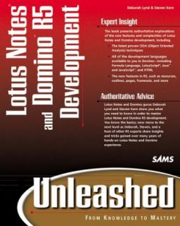 Lotus Notes and Domino 5 Development Unleashed by Deborah Lynd 1999 