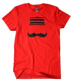 Cincinnati Reds Shirt  Mr. Redlegs Mustache  Redlegs TShirt  S 2XL