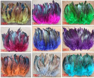 100pcs Multi Color Choose Rooster feathers 6 7 inches color option 