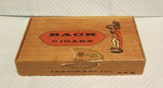 Back & Co Back Cedarap Cigars Rex Cigar Box C. 1960s