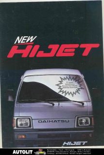 1989 Daihatsu HiJet S85 1000 Mini Van Station Wagon Truck Brochure New 