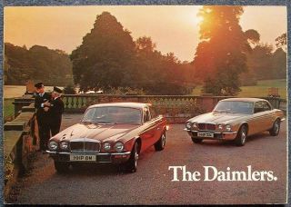 DAIMLER DOUBLE SIX & SOVEREIGN Saloon & Coupe Car Sales Brochure 1974