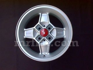 Fiat 850 124 128 X1/9 A112 Matt Silver Cromodora CD 30 Rim 5.5 x 13 