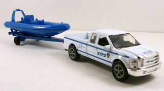 Ford F 250 Super Duty NYPD 1/43 scale pickup truck with tow rescue 