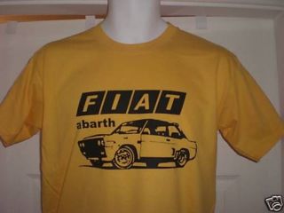 FIAT 131 Abarth car racing legend retro t shirt
