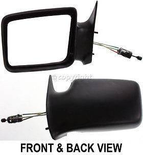 Manual Remote Side View Door Mirror Assembly Drivers Left