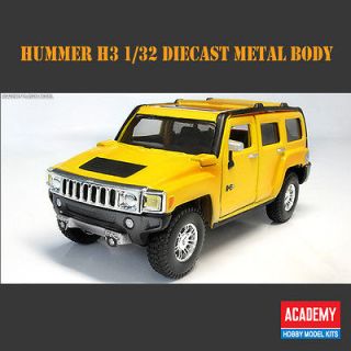 NEW Hummer H3 1/32 Diecast Metal Body Academy Model Kit Car Die cast 