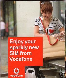 £10 Vodafone UK prepaid SIM card, ACTIVATED, ready to use and tested.