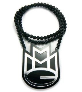 Rick Ross MMG Maybach Music Group Pendant With a 36 Inch Homica Beaded 