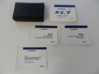 2008 SUZUKI XL7 Owners Owner Manual NEW OEM