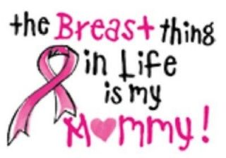 Breast Thing Is My Mommy Cancer Awareness Item Support Mom Tee Child 
