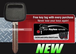 NEW TOYOTA NON CHIP IGNITION KEY UNCUT BLADE TR47 P (Fits: Echo)