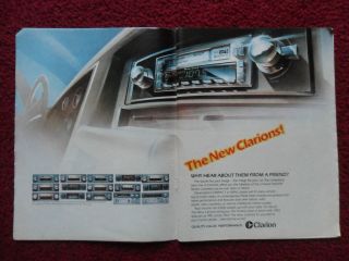 1982 Print Ad CLARION AM/FM Car Stereo Cassette Players ~ Why Hear 