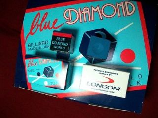 Pieces Of Blue Diamond Premium high end Pool Cue & Billiard Chalk 