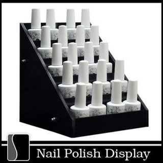 Black Acrylic Nail Polish Small Display Stand Rack Organizer Table 