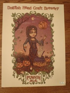 New Dogfish Head Punkin Ale Beer Poster from 2010   18 x 24 in 