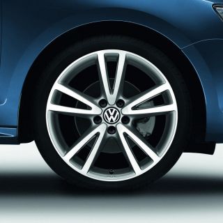 VW Volkswagen OEM 17 inch Twin 5 Spoke Vision Alloy Wheel in Sterling 