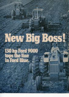   Ford Big Booss 9000 Farm Tractor 2 Page Ad w 8000 5000 4000 3000 2000