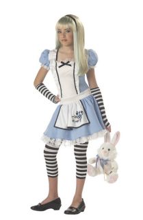 NEW Alice in Wonderland Girls Child Tween Hallowen Outfit Costume L XL