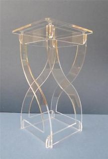   ACRYLIC PERSPEX SIDE TABLE OR WEDDING BIRTHDAY CAKE DISPLAY STAND