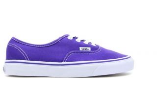 Vans Authentic Classic Purple White Men Women Sneakers VN 0QER6LM Sz4 