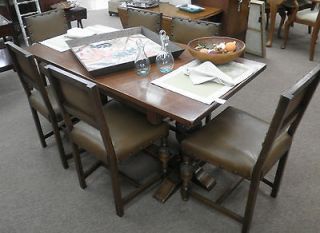 antique dining table and chairs in Dining Sets