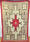   Antique Indian Rug NAVAJO Klagetoh Native American Blanket Textile 87