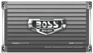 NEW BOSS AR1500M 1500W MONO BLOCK CAR AUDIO AMPLIFIER AMP 1500 WATT AR 