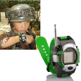 Digital Analog Walkie Talkie Sports Wrist Watch Toys for Child 