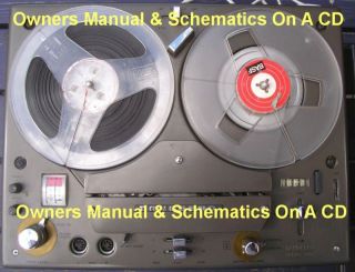 TANDBERG 1200X OWNERS MANUAL & SCHEMATICS ON A CD