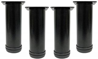   Textured Black Metal Furniture Legs/Adjustable/Steel/Cabinet 50090 4