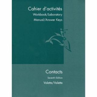 Cpmtacts Cahier DActivites Langue et Culture Francaises by Jean Paul 