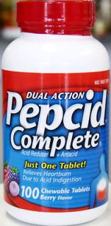 Pepcid Complete Acid Reducer Antiacid (100 TABLETS) NEW