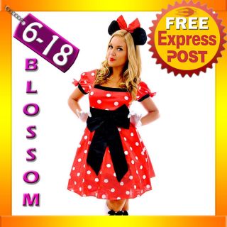  Minnie Mickey Mouse Fancy Dress Halloween Disney Theme Costume & Ears