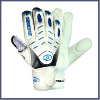 New Fingersave Goalkeeper Soccer Gloves Size 8 9 10