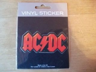 AC / DC VINYL CAR/MOTORBIKE/​HELMET/VAN DECAL STICKER, Guitar, Rock 