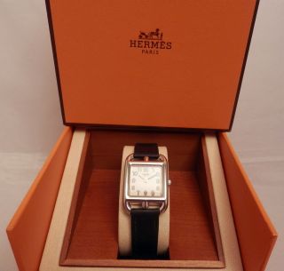 Pre Owned LADIES HERMES CAPE COD WATCH CC1.210 Guaranteed Authentic 