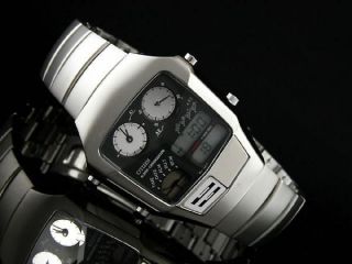 New Citizen Chronograph Dual Time Digital Analog Watch JG2040 54A