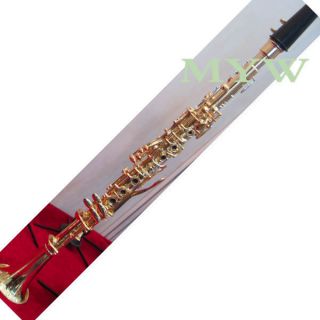 new metal cupronickel body clarinet outift Bb key golden plated