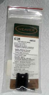 WEAVER 61M 48504 TOP MOUNT BASE FOR MODERN MUZZLELOADERS KNIGHT SAVAGE 